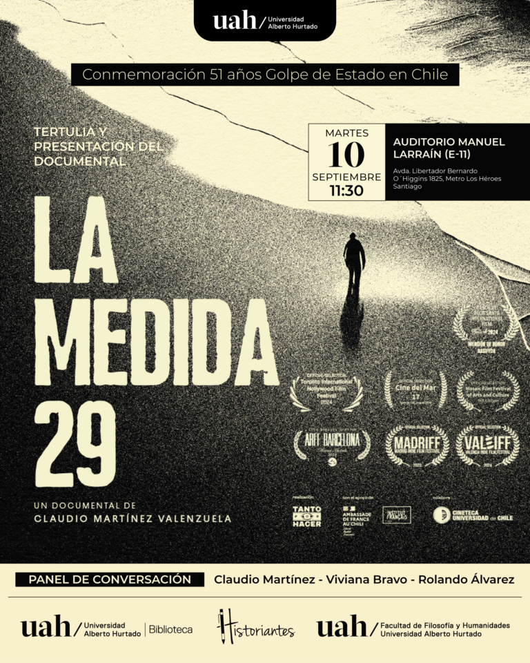 Universidad Alberto Hurtado estrenará el documental“La Medida 29” con entrada gratuita y abierta a todo el público