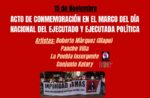 AFEP y artistas convocan este viernes al acto por el día Nacional del Ejecutado Político AFEP y artistas convocan este viernes al acto por el día Nacional del Ejecutado Político