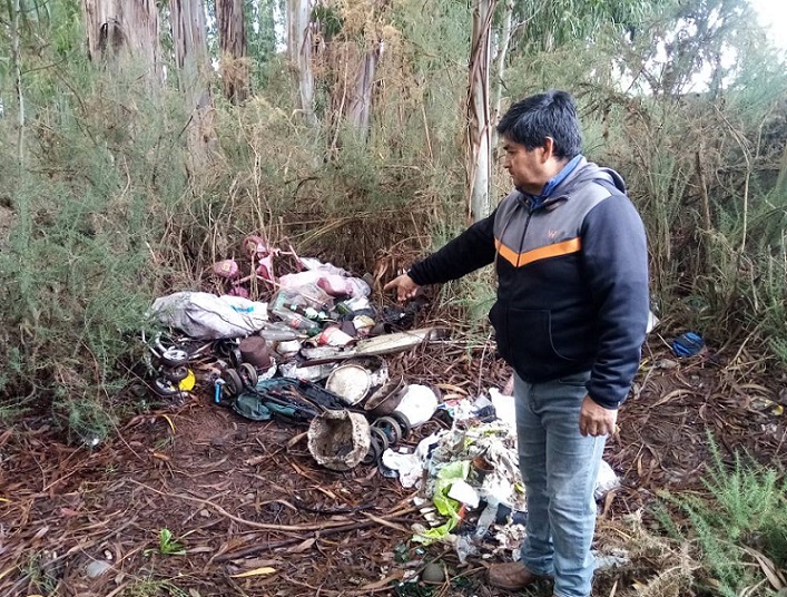 Comunidad Mapuche exige fin al racismo ambiental en su territorio: Basural ilegal, escombrera y aguas servidas en Perquenco