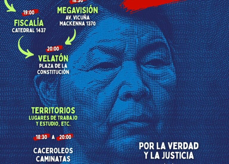 Convocan a marchar en Santiago por Julia Chuñil este martes 8 de julio