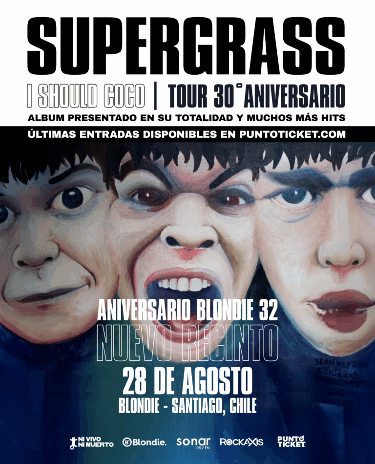 El pop rock irreverente de Supergrass llega a Chile el 28 de agosto