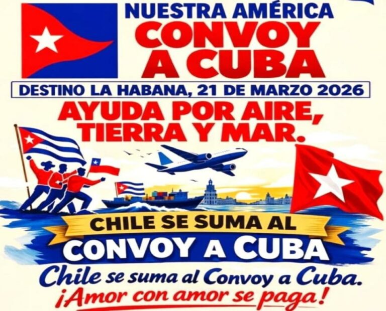 Chile se une a la tripulación solidaria del convoy Nuestra América