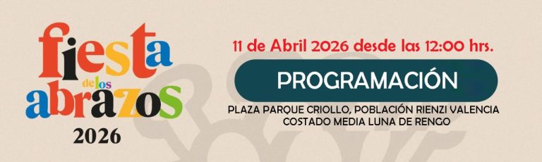 Se viene la Fiesta de los Abrazos Renguina con música en vivo y conversatorios