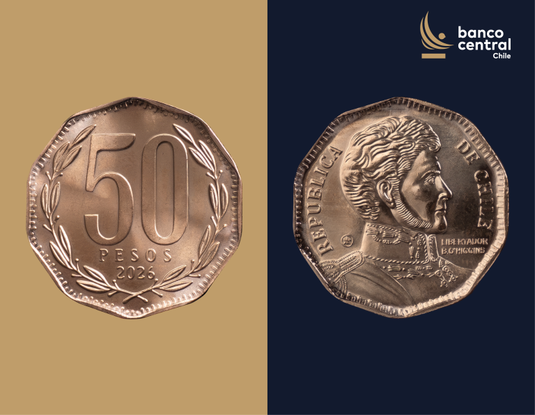 Banco Central pone en circulación la nueva moneda de $50